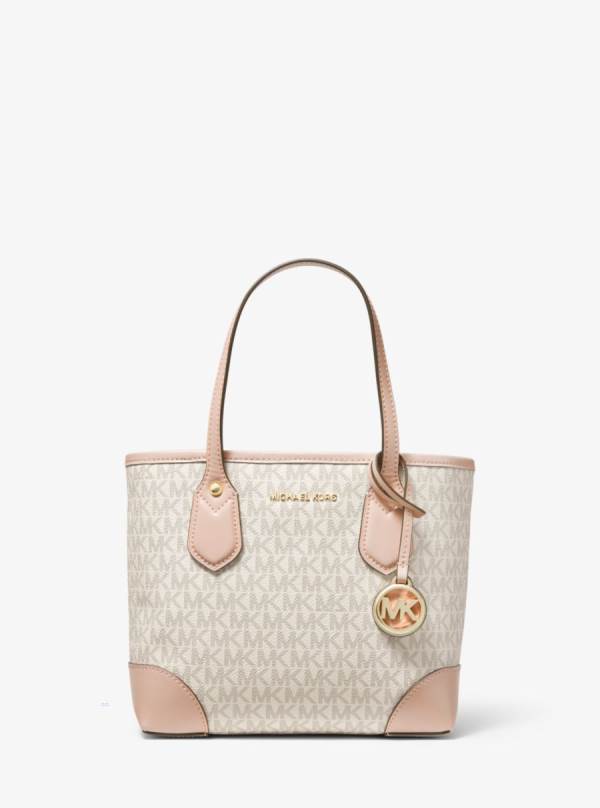 Damske Prenosná Taška Michael Kors Eva Extra-Small Logo Ruzove - Kabelky Michael Kors Slevy | ZKFLE-7093